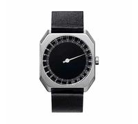 Slow Jo 06 Montre bracelet Mixte, Cuir, couleur: Noir