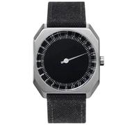Slow Jo 14 Montre bracelet Mixte, Tissu, couleur: Noir