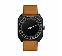 Slow Jo 19 Montre bracelet Mixte, Cuir, couleur: Marron