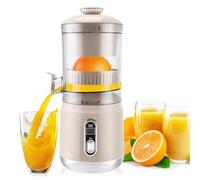 Slow Juicer Presse-agrumes électrique sans fil, avec grand calibre de 110 mm, 3 vitesses, pour fruits et légumes, rechargeable par USB, séparateur de jus automatique
