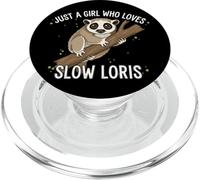 Slow Loris Fille Amour Animaux Mignon Design PopSockets PopGrip pour MagSafe