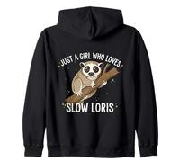Slow Loris Fille Amour Animaux Mignon Design Sweat à Capuche