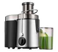 Slow Masticating Juicer Extractor Easy to Clean, 2 Speed Stainless Steel Cold Press Juicer with Juice Cup for Vegetable and Fruit Carrots, Oranges and Celery