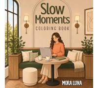Slow Moments: Coloring Book for Adults Featuring Cozy Everyday Scenes for Relaxation: A Creative Escape into Cozy Homes, Coffee Shops, Bakeries, and Everyday Life