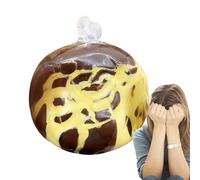 Slow Rebound Squeeze Ball - Wax Coated Stress Toy, Crispy Chocolate Design Foam, Hand Press Calming Object, Fidget Play Accessory, Stress Relief Ball for Kids Adults Teens Party Classroom School