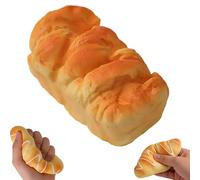 Slow Rising Squishy Bread Croissant Squeeze Toy for Stress Relief & Focus, Realistic Food Fidget Sensory Item for Adults, Soft Stretchy PU Foam Party Favors (Soft European Bread)