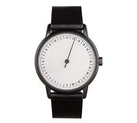 slow Round 12 - All Black Leather, White Dial