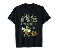 Slow Runners Live Longer Funny Marathon Runner T-Shirt, Homme, Noir, 5XL