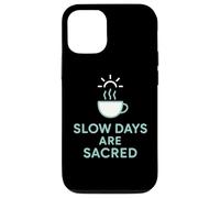 Slow Sips Tortue Thé Relaxation Mignon Chill Design Coque pour iPhone 12/12 Pro