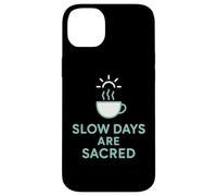 Slow Sips Tortue Thé Relaxation Mignon Chill Design Coque pour iPhone 14 Plus