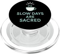 Slow Sips Tortue Thé Relaxation Mignon Chill Design PopSockets PopGrip pour MagSafe
