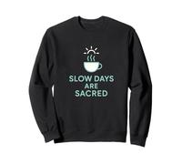 Slow Sips Tortue Thé Relaxation Mignon Chill Design Sweatshirt