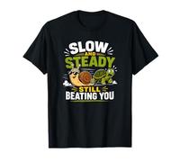 Slow Steady Still Beating You Funny Escargot Tortue T-Shirt