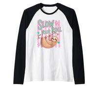 Slow Your Roll Paresseux à Suspendre en Forme d'animal Relaxant Manche Raglan