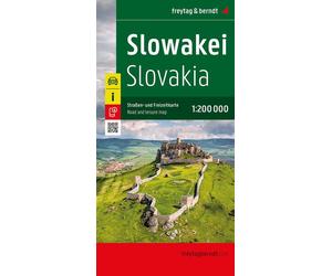 Slowakei -slovaquie Edition trilingue français-anglais-allemand, Echelle 1:200 000 - Collectif - Freytag Et Berndt - broché - Atlas / carte