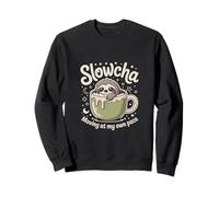 SlowCha Moving At My Own Pace Thé Mignon Paresseux Sweatshirt