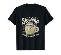 SlowCha Moving At My Own Pace Thé Mignon Paresseux T-Shirt