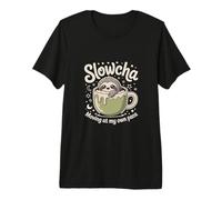 SlowCha Moving At My Own Pace Thé Mignon Paresseux T-Shirt Haut de Gamme