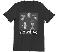 Slowdive Cotton Men T-Shirt Unisex Black Tee S Size M