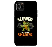 Slower But Smarter Tortue Haltérophilie Gym Humour Coque pour iPhone 11 Pro Max