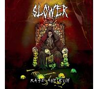SLOWER - RAGE AND RUIN (3 COLOUR STRIPE MAGENTA/BLACK/GREEN VINYL)