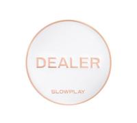 SLOWPLAY Godel Bouton de donneur qualité Casino pour Texas Hold’em, Accessoire de Poker Haut de Gamme, en Alliage de Zinc