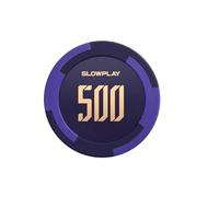 SLOWPLAY Godel Lot de 50 jetons de Poker en Argile Composite, 14 g, Grands jetons de 40 mm en Vrac, avec dénomination de 500
