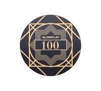 SLOWPLAY Jetons de Poker en céramique Nash en Vrac, jetons de Poker en céramique de qualité Casino de 10 grammes pour Texas Hold'em, jetons Professionnels de 39 mm, Paquet de 50(100)