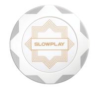 SLOWPLAY Jetons de Poker Nash Clay Édition White Gold, 14 g, Argile Composite Lourde, jetons de 40 mm, en Vrac, Paquet de 50, Gris, sans Valeur faciale