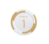SLOWPLAY Jetons Poker Argile Godel, 14 g/40 mm, Lot de 50
