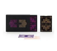 SLOWPLAY Jeux de Cartes Professionnels 100% Plastique : Lot de 2 Jeux (Violet et Or) avec Index Jumbo, Flexibles, durables, étanches et lavables, Format Poker