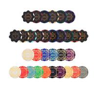 SLOWPLAY Lot d’échantillons de jetons de Poker Jetons de Poker en Argile et jetons de Poker en céramique Nash | Jetons numérotés et Non numérotés | 50 pièces par Paquet