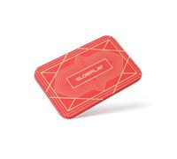SLOWPLAY Lot de 10 plaques rectangulaires pour jetons de Poker en Rouge, plaques Professionnelles de Style européen sans dénomination, en Composite céramique, 34 grammes(Rouge)
