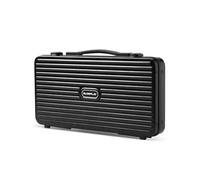 SLOWPLAY Mallette à jetons de Poker pour Le Texas Hold’em, boîte de Transport Haut de Gamme avec intérieur en Cuir et Coque en Polycarbonate, Super Portable et Robuste (pour 500 jetons)