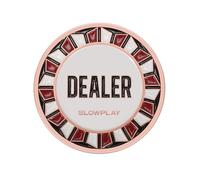 SLOWPLAY Nash Casino Grade Pro Dealer Bouton pour Texas Holdem Poker, Accessoires de Poker de Luxe, matériau en Alliage de Zinc