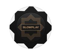 SLOWPLAY Nash jetons de Poker en Argile | Paquet de 50 jetons 14 g | jetons Non numérotés pour Poker Texas Hold’em (Blancs) | Design et Fabrication Exquis