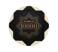 SLOWPLAY Nash jetons de Poker en Argile | Paquet de 50 jetons 14 g | jetons numérotés pour Poker Texas Hold’em (Valeur 10000) | Design et Fabrication Exquis