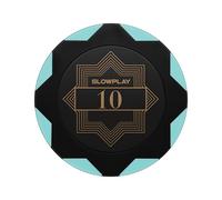 SLOWPLAY Nash jetons de Poker en Argile | Paquet de 50 jetons 14 g | jetons numérotés pour Poker Texas Hold’em (Valeur 10) | Design et Fabrication Exquis