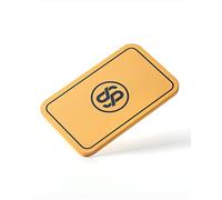 SLOWPLAY Plaques rectangulaires de jetons de Poker Godel, Paquets de 10 pièces, Plaques Professionnelles de Style européen sans dénomination, Composite de céramique 34 grammes(Jaune)