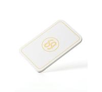 SLOWPLAY Plaques rectangulaires de jetons de Poker Godel, Paquets de 10 pièces, Plaques Professionnelles de Style européen sans dénomination, Composite de céramique 34 grammes(Blanc)