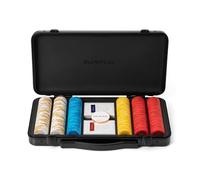 SLOWPLAY Set Poker Argile Godel, jetons 14 g/40 mm, Texas Hold’em | 300 pièces sans valeur; mallette PC effet miroir; jetons argile composite; design minimaliste