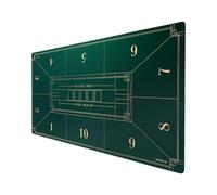 SLOWPLAY Tapis de Poker Nash Texas Hold’em 240x120 cm | Dessus de Table de Poker Portable avec Impression Art déco, Surface Lisse de qualité supérieure, réduction du Bruit