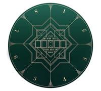 SLOWPLAY Tapis de Poker Nash Texas Hold'em 120cm Rond | Table de Poker Portable avec Impression Art Déco, Surface Lisse de qualité supérieure, réduction du Bruit