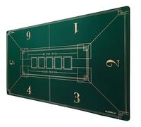 SLOWPLAY Tapis de Poker Nash Texas Hold'em 120x70cm | Table de Poker Portable avec Impression Art Déco, Surface Lisse de qualité supérieure, réduction du Bruit