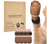 SlowTon Chaussettes pour Chiens avec antidérapants Double Face - Lot de 4 Chaussettes pour Chiens pour Le Grip sur trottoirs Chauds et froids ou sols durs, pour Chiens âgés Petits, Moyens et Grands