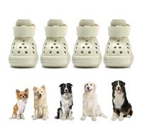 SlowTon Chaussures pour Chiens pour pavé Chaud, Sandales pour Chiens Respirantes antidérapantes avec Bandes réfléchissantes, faciles à Mettre et à enlever, faciles à Nettoyer