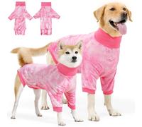 SlowTon Combinaison de récupération pour chiens - Onesie pour chien mâle et femelle pour stérilisation, combinaison pour chien avec collier et cône après chirurgie pour petits, moyens et grands chiens