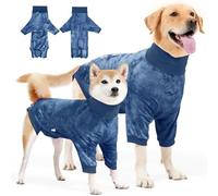 SlowTon Combinaison de récupération pour chiens - Onesie pour chien mâle et femelle pour stérilisation, combinaison pour chien avec collier et cône après chirurgie pour petits, moyens et grands chiens