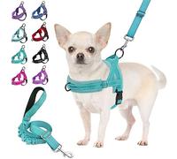 SlowTon Harnais anti-traction réglable, réfléchissant, sécurité anti-étouffement, pour chiens de petite et moyenne taille et chiots