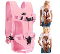 SlowTon Sac à Dos Porte-Chien, Porte-Chien Avant réglable, Pattes Sorties et Ajustement Facile, Sac de Voyage sûr et Respirant pour Chiens, pour Chiots et Chiens de Petite et Moyenne Taille